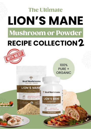 Cover of the meat-lover's Lion's Mane recipe guide